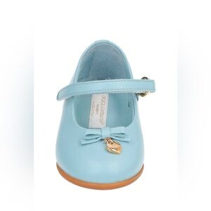 Dolce & Gabbana Blue Dress Shoes with Bow Detail